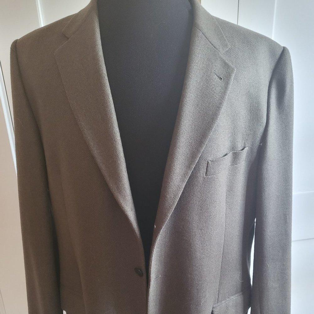 Beautiful Olive  Joseph Abboud 100% Cashmere Sport Coat  46L - Like New